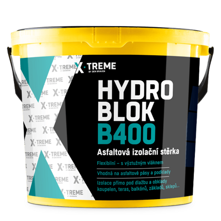 Asfaltová izolačná stierka HYDRO BLOK B400 5 kg vedro