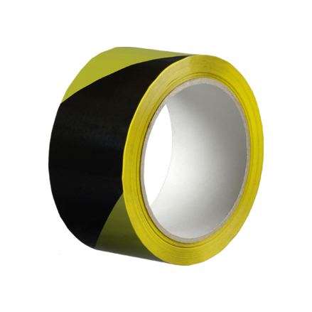 Lepiaca páska výstražná 50 mm, dĺžka 66 m žlto - čierna / pravá