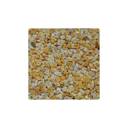 Mramorové kamienky žlté 3-6 mm 25 kg vrece