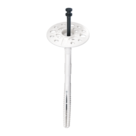 Tanierová hmoždinka s plastovým tŕňom XPN 10 natĺkacia – dlhý rozpon Ø 10 mm, dĺžka 160 mm biela