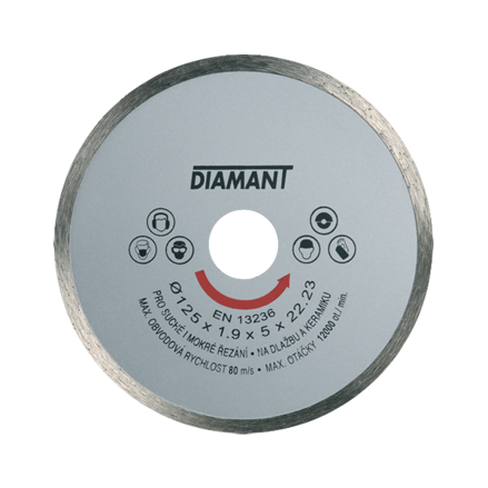 Diamantový kotúč plný STANDARD Ø 115 mm